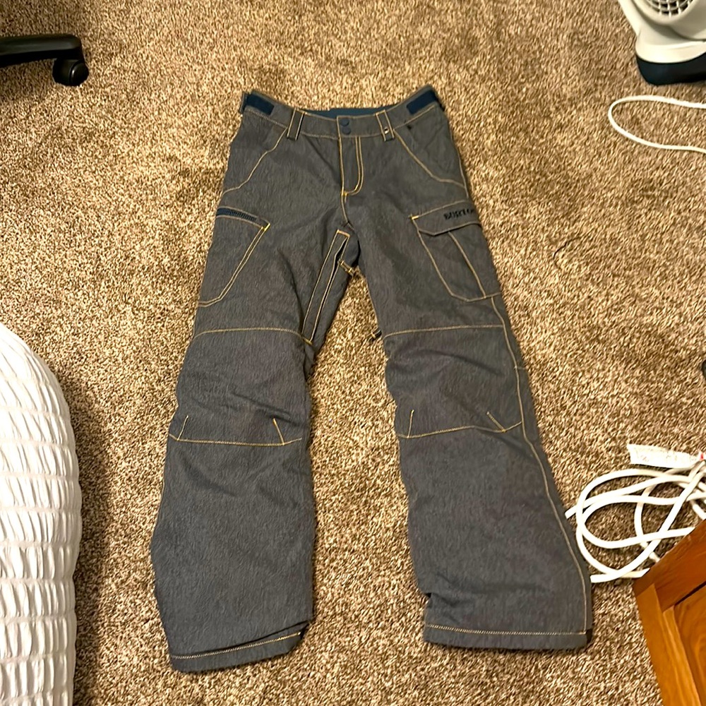 Burton Denim Cargo Dryride Snowpant- Size Boys Large